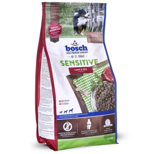 Bosch HPC Sensitive Crocchette Agnello Riso 1Kg Digestione