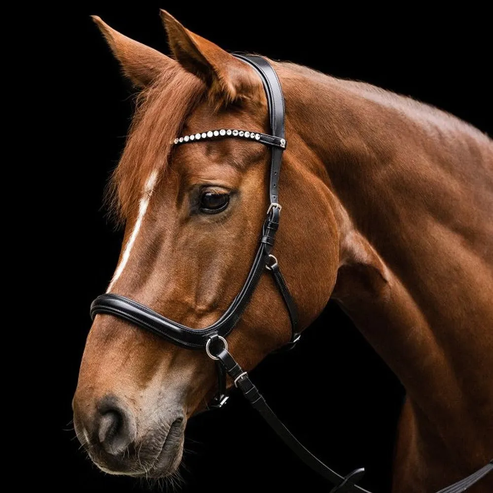 Waldhausen X-Line Sensation testiera bitless nera Cob con redini