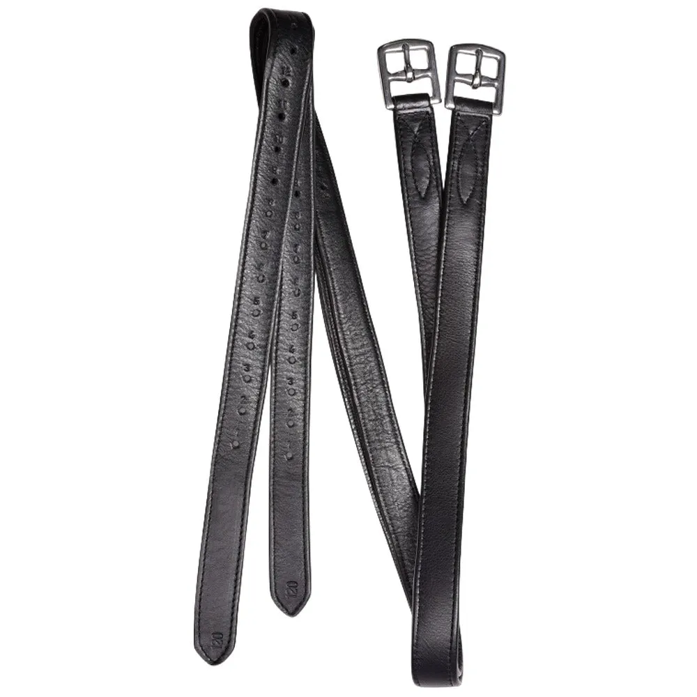 Waldhausen X-Line Soft staffili pelle neri 140 cm coppia 25 mm