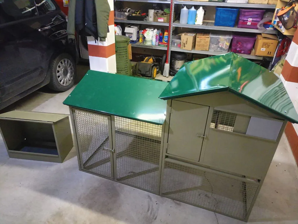 Il Verde Mondo Padovana pollaio ferro 160 cm per 4 galline
