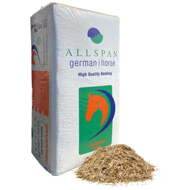 Allspan Lino lettiera cavalli paglia 20kg ipoallergenica