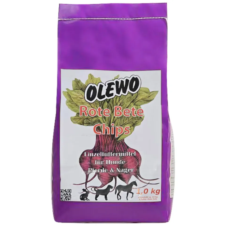 Olewo Red Beet chips barbabietola rossa 1 kg ricche in fibre