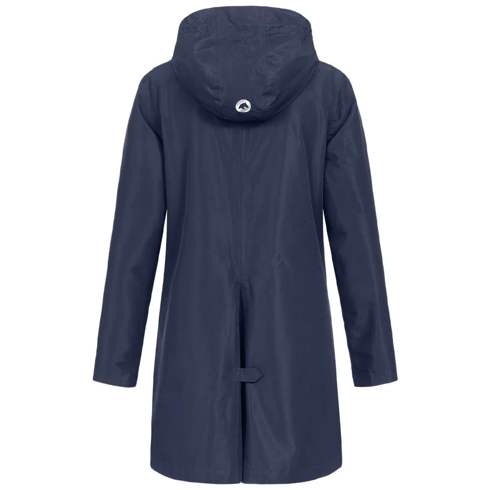 Emilia cerata equitazione blu navy impermeabile XS