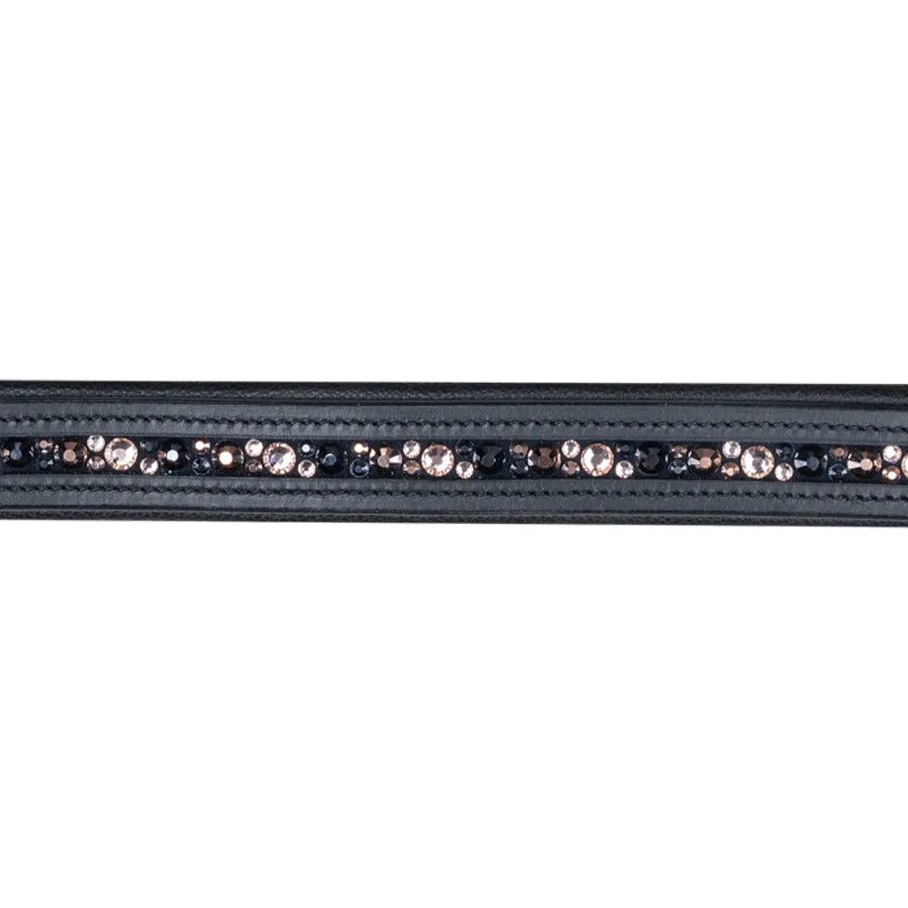 X-Line Crystal cavezza cuoio marrone Full strass concorso