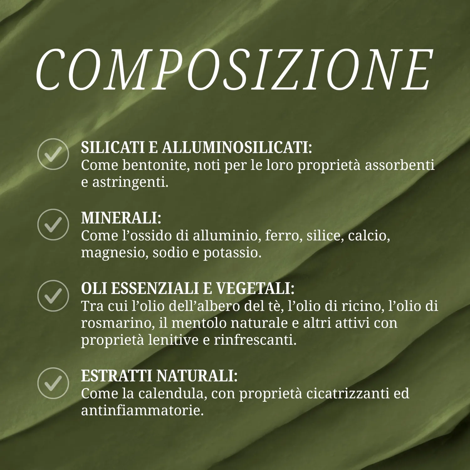 Terra di Cuma Argilla Verde Cavalli 1 Kg Rinfrescante