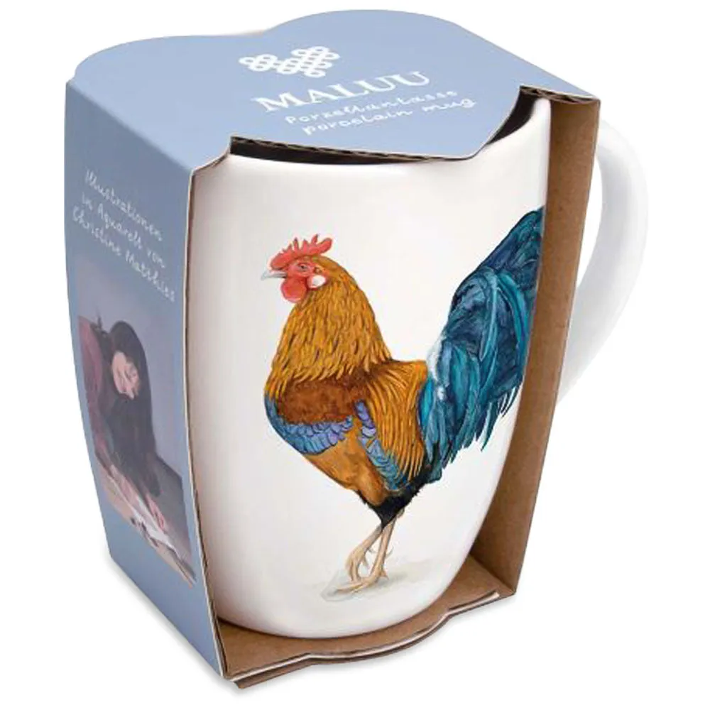 Maluu tazza caffè fantasia mucca ceramica da regalo