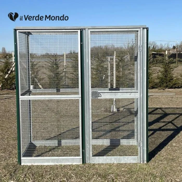 Il Verde Mondo 2x1 voliera modulare rete uccelli 1,90 m