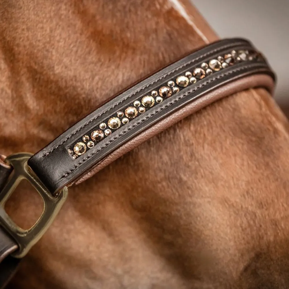 X-Line Crystal cavezza cuoio marrone Full strass concorso