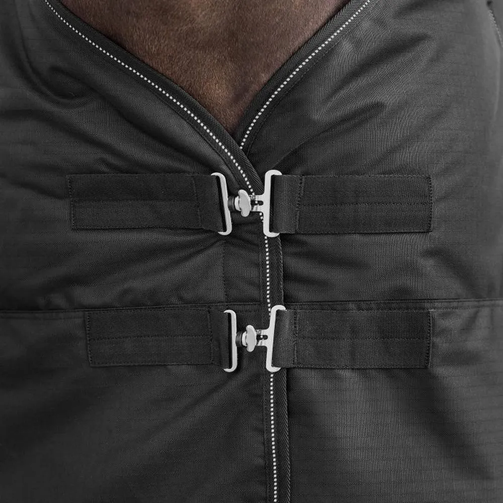 Nordic coperta cavallo collo alto 200g nero 145cm