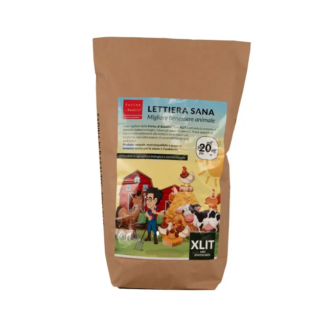 Il Verde Mondo farina basalto Tipo X Lit fondo pollaio 5 kg