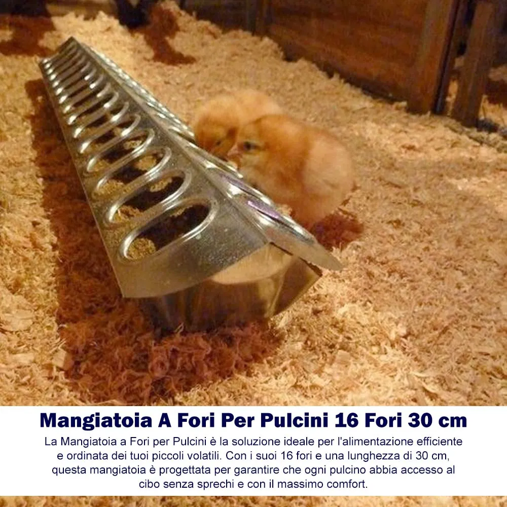 Beikircher Grünland mangiatoia pulcini 16 fori 30 cm