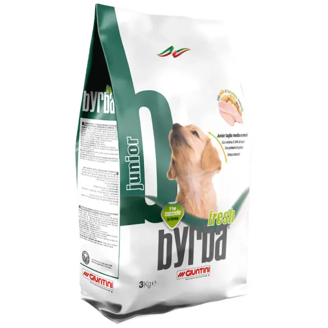 Byrba Fresh Junior crocchette cuccioli 12kg pollo tacchino