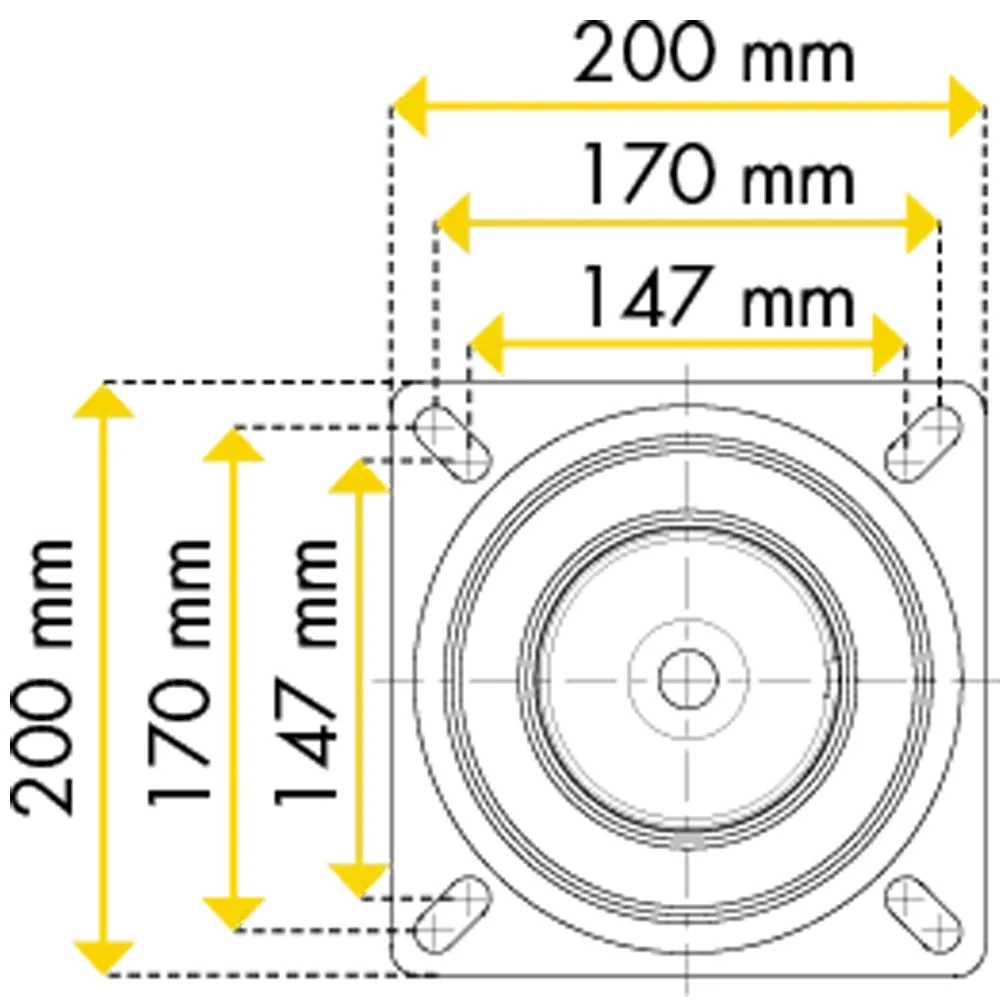 Palo acciaio Ø76 mm 1,65 m piastra 200x200 per stalla