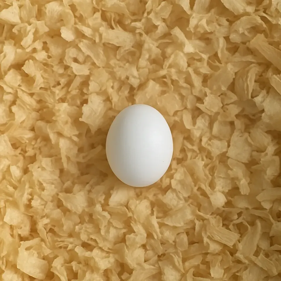 Il Verde Mondo uovo finto uccelli plastica bianco piccole