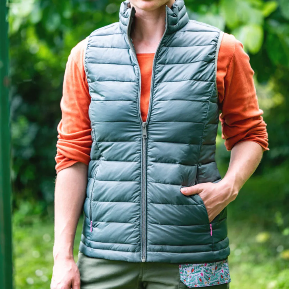 Blackfox Melody gilet piumino donna verde oliva antivento