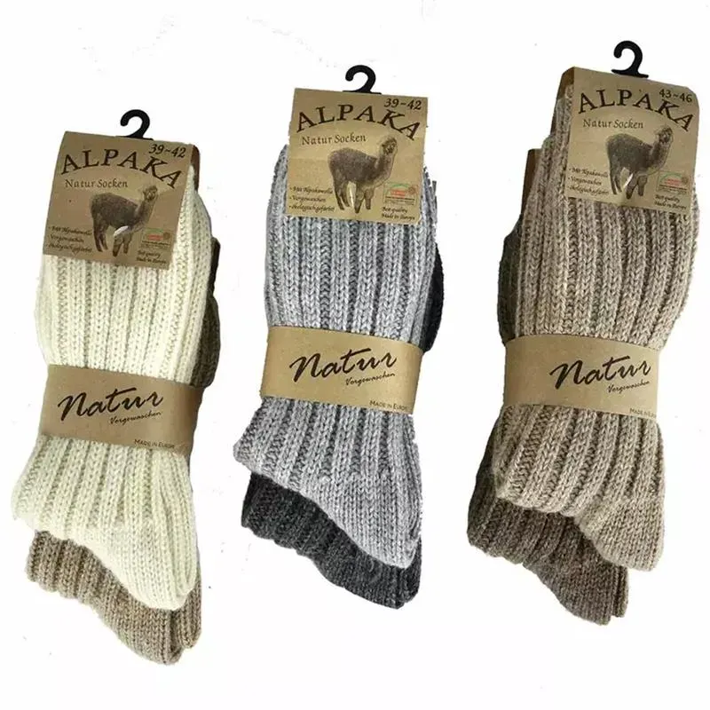 Alpaka calzini 2 paia 39-42 lana alpaca termici morbidi
