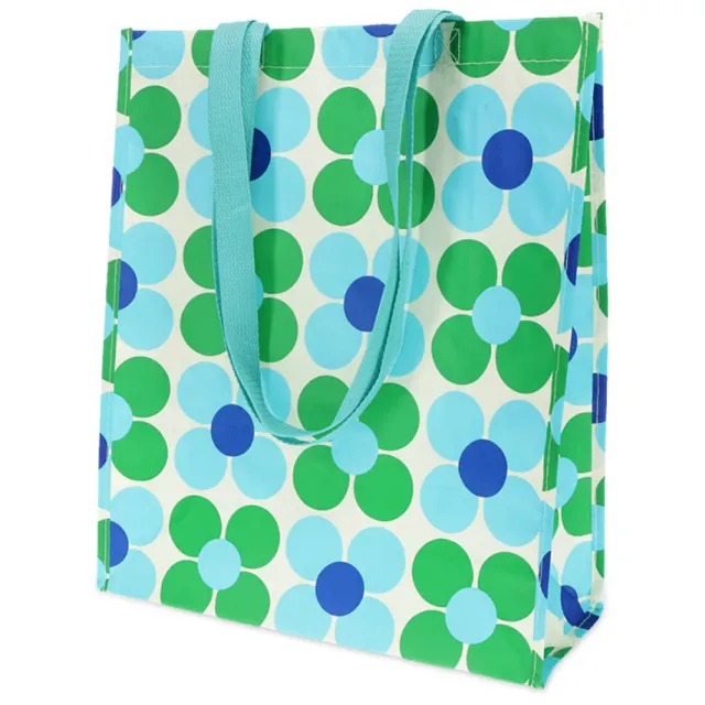 Rex London borsa shopping riutilizzabile fiori blu verdi