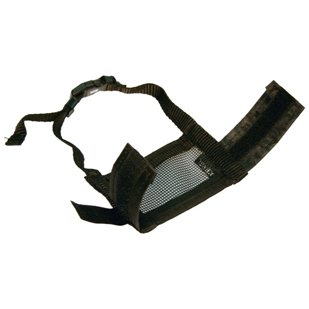 Beikircher Grünland museruola cane nylon nera regolabile rete
