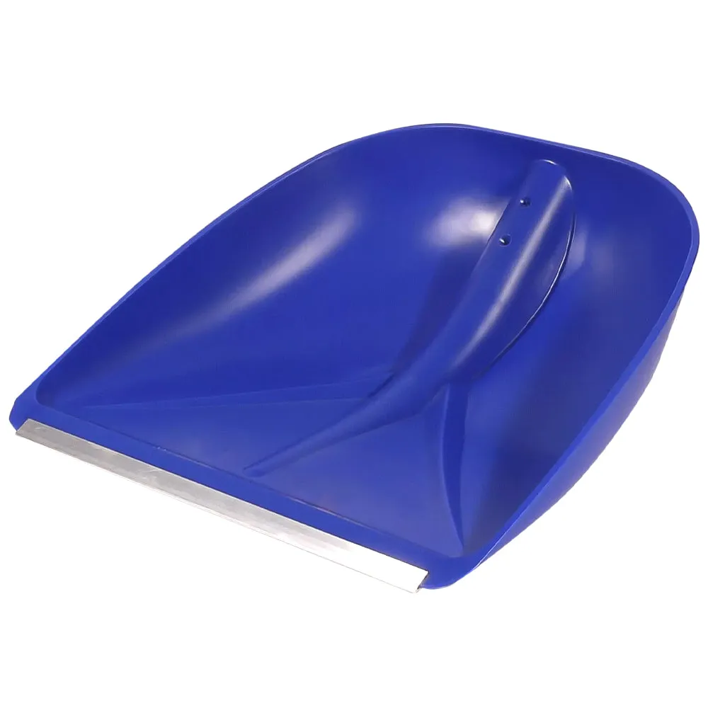 Pala plastica blu lama alluminio 395x420 mm mangime neve