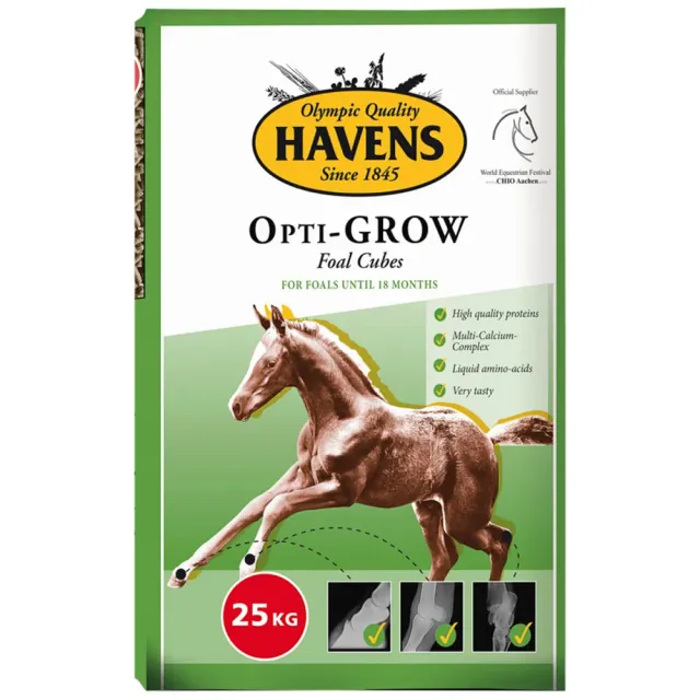 Havens Opti-GROW mangime puledri 25kg cubetti