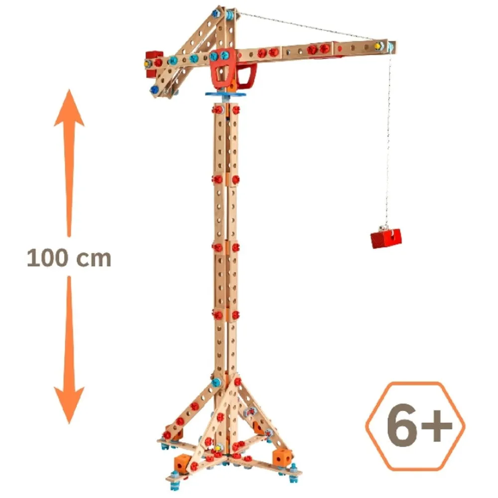 EH Construct Crane gru giocattolo legno 3+ anni