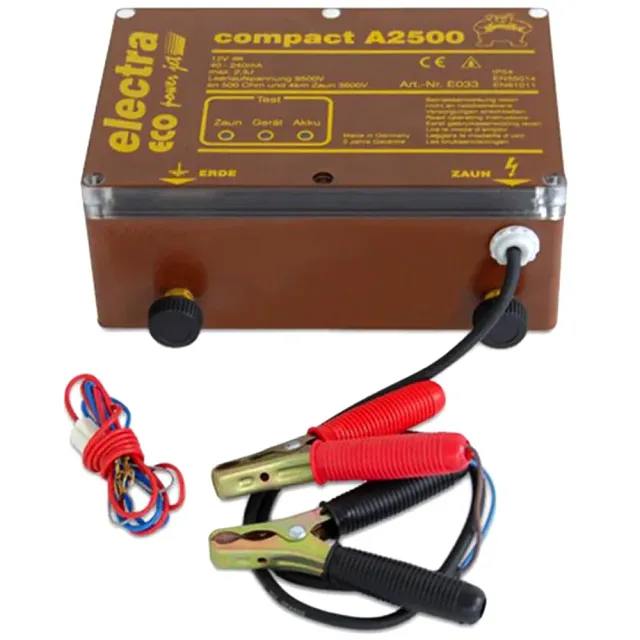 Electra A 2500 elettrificatore recinto 12V 2 Joule