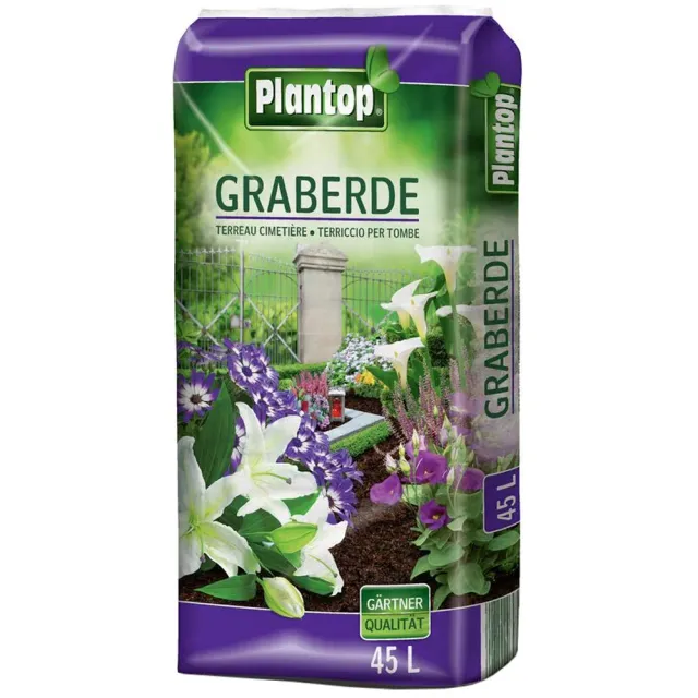 Plantop Terriccio Cimiteriale 45 L per Fiori e Vasi