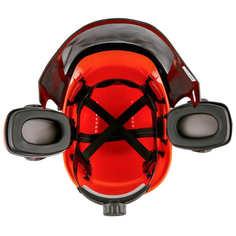 Skytec Redwood casco forestale con visiera e cuffie KWF