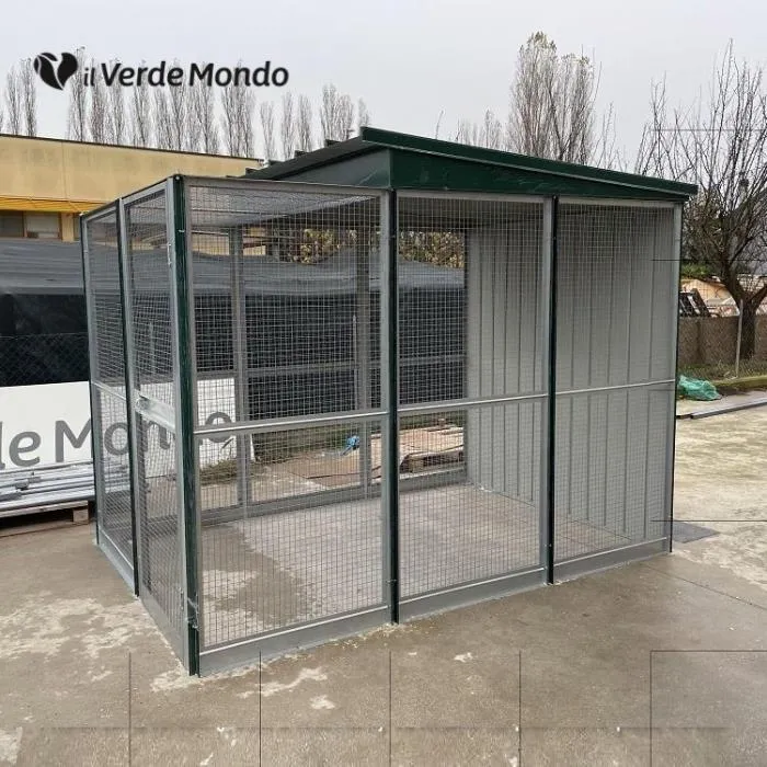 Il Verde Mondo Rete Uccelli recinto galline 4x2 m coperto