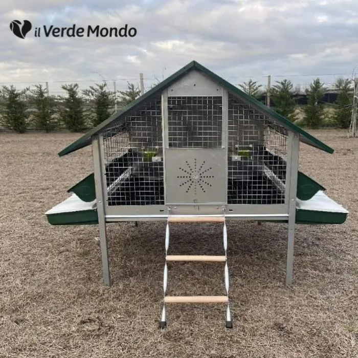 Il Verde Mondo Araucana pollaio ferro vassoio feci