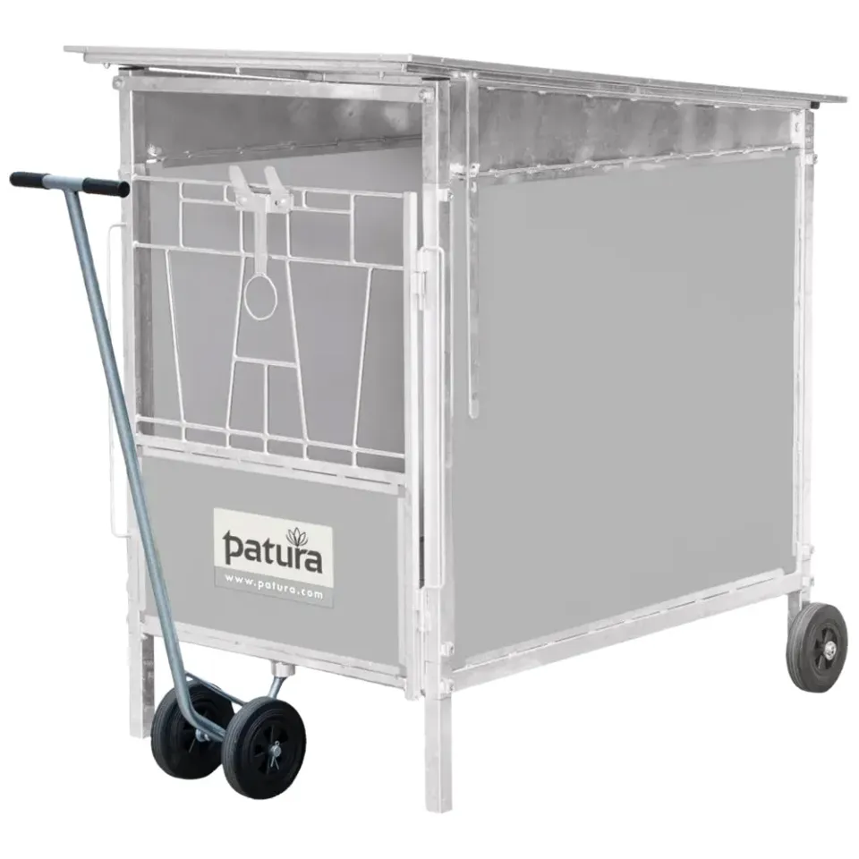 Beikircher Grünland carrello trasporto igloo vitelli acciaio con timone