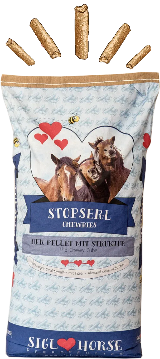 Siglhorse Misch-Stopserl pellet cavalli fieno biada