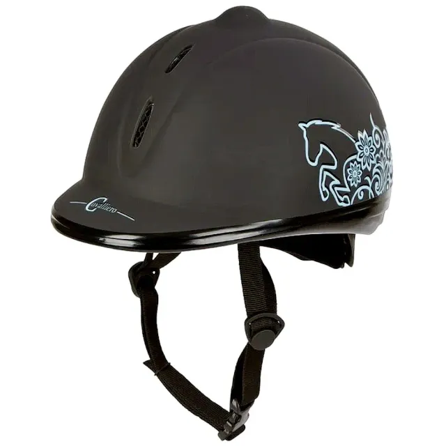 Covalliero Casco Equitazione Bambini grigio 52-55 cm