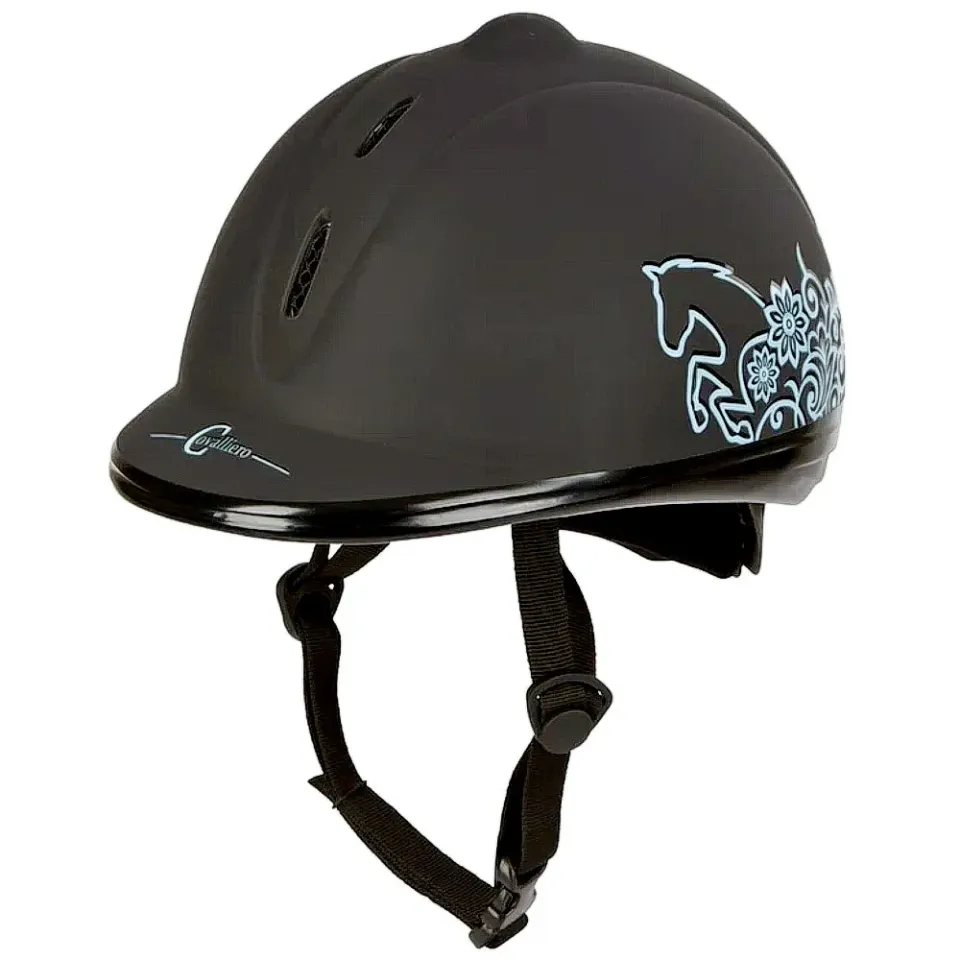 Covalliero Casco Equitazione Bambini grigio 52-55 cm