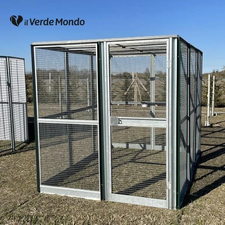 Il Verde Mondo recinto galline scoperto 3x2 rete 25x25 mm