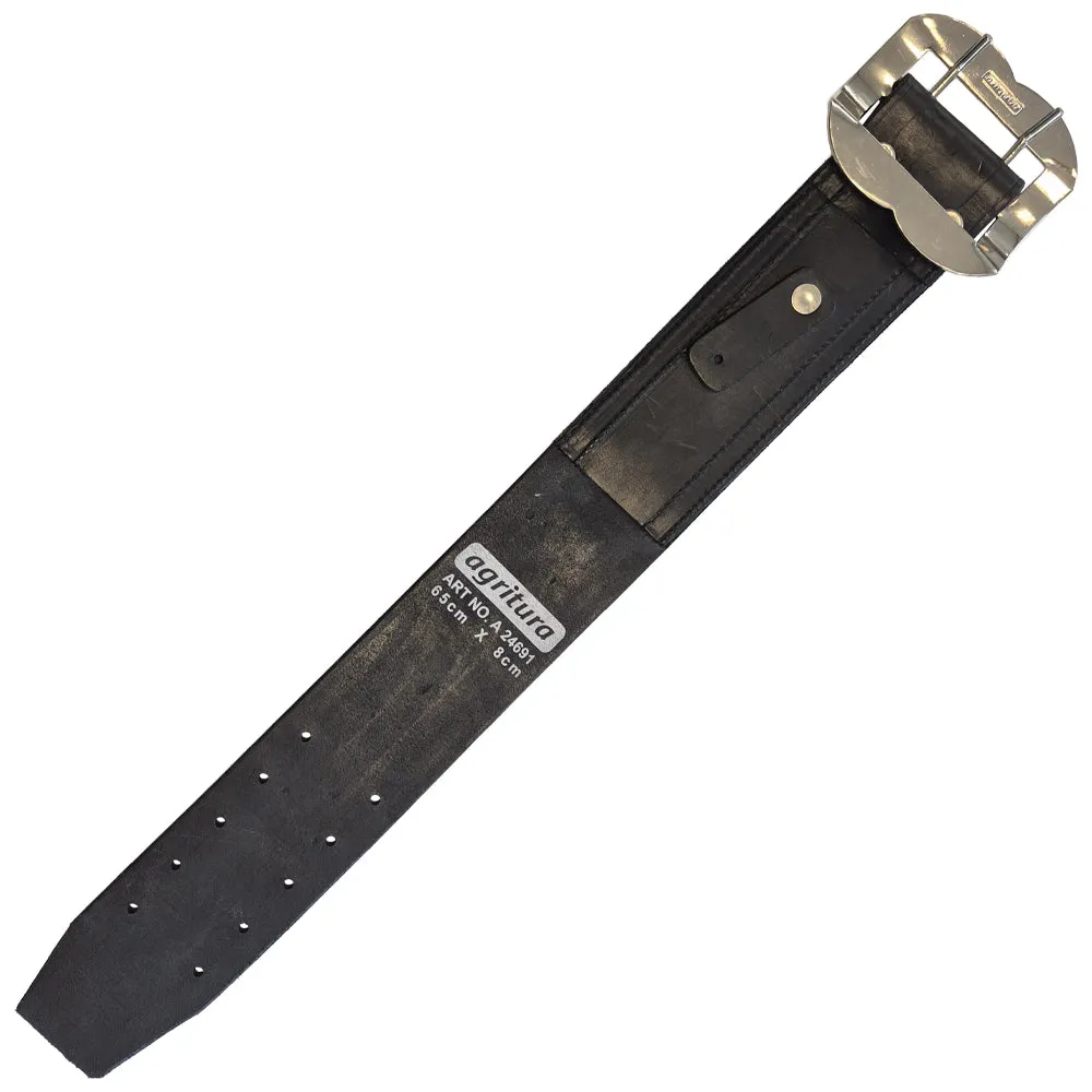 Beikircher Grünland cinghia pecore cuoio 65 cm nera