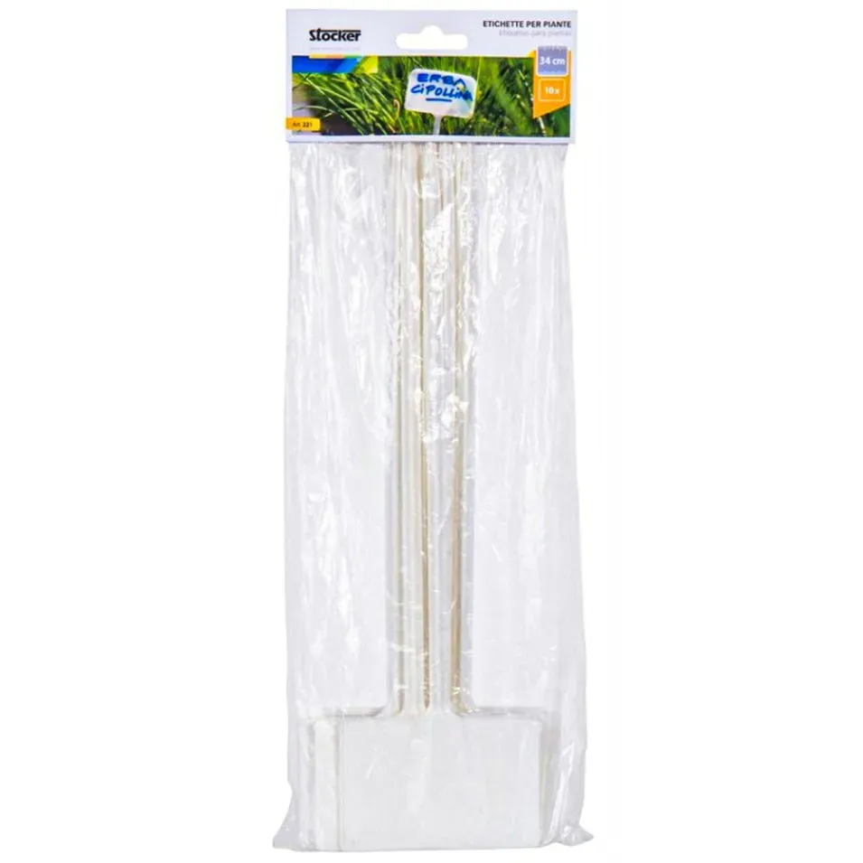Stocker Etichette Piante 34x9 cm 10 Pezzi in Plastica