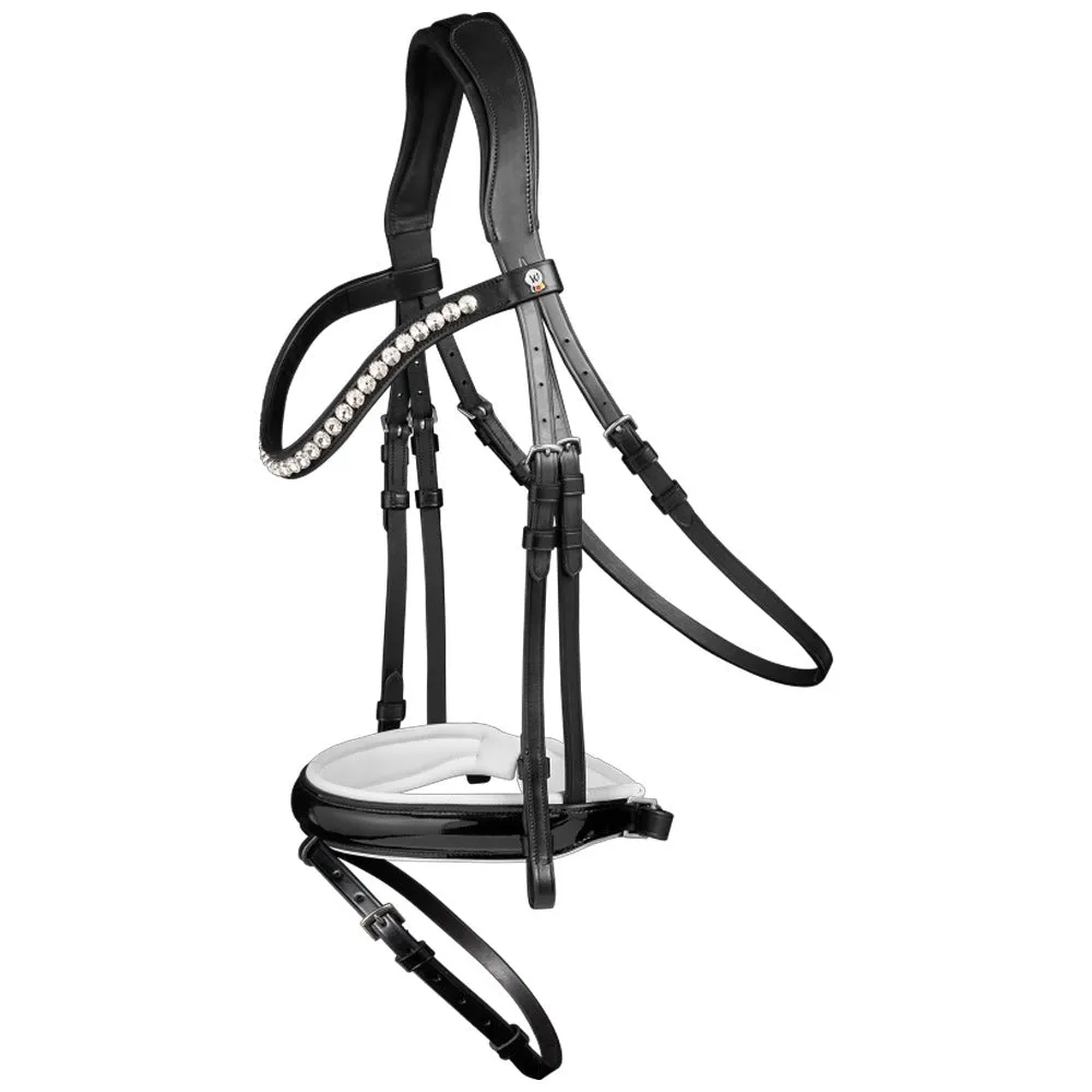 X-Line Evermore testiera cavallo Full nera cristalli