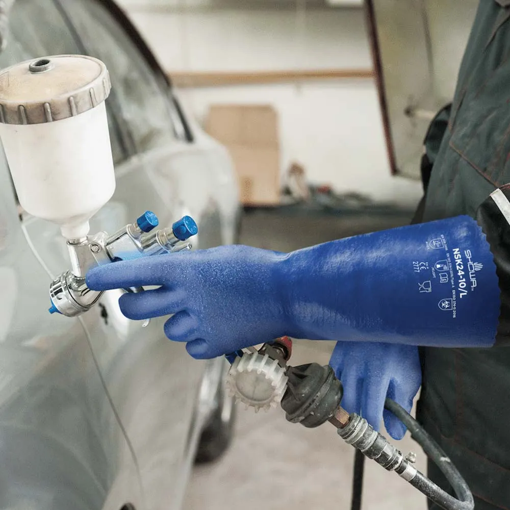 Showa NSK 24 guanti da lavoro nitrile ruvidi impermeabili