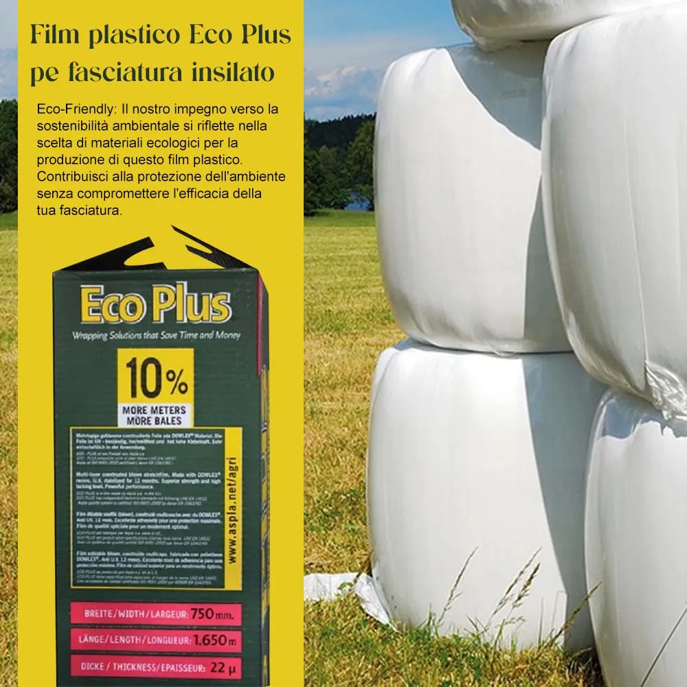 Beikircher Grünland Eco Plus film insilato verde 500mm 22µ