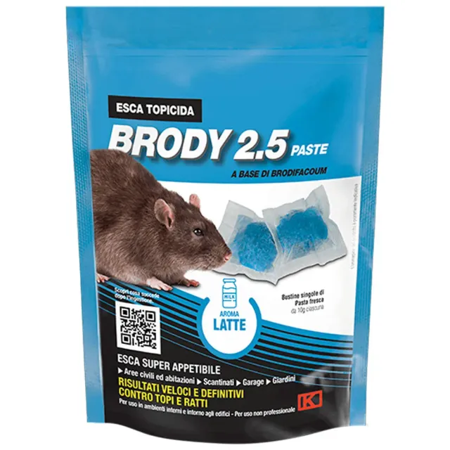 Kollant Brody 2.5 Esca Topicida Pasta 150 g Frutto