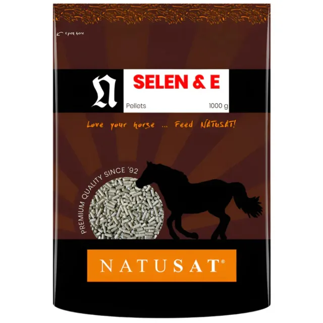 Natusat Selenio + E mangime cavalli 1 kg pellet