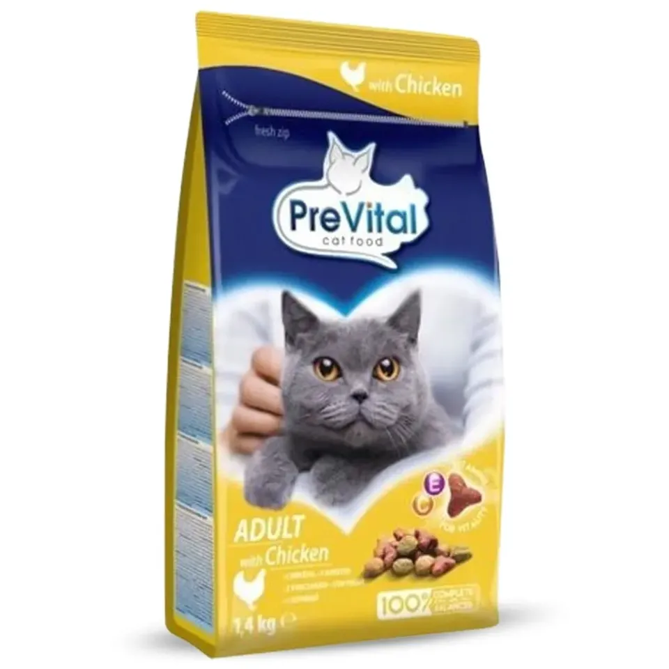 PreVital Adult Crocchette Gatto Pollo 1,4 Kg 30% Proteine