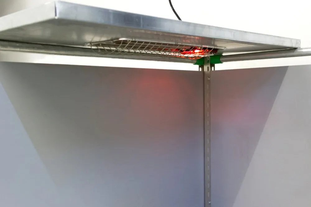SunnyBoy lampada riscaldante irraggiamento 150W inox suinetti