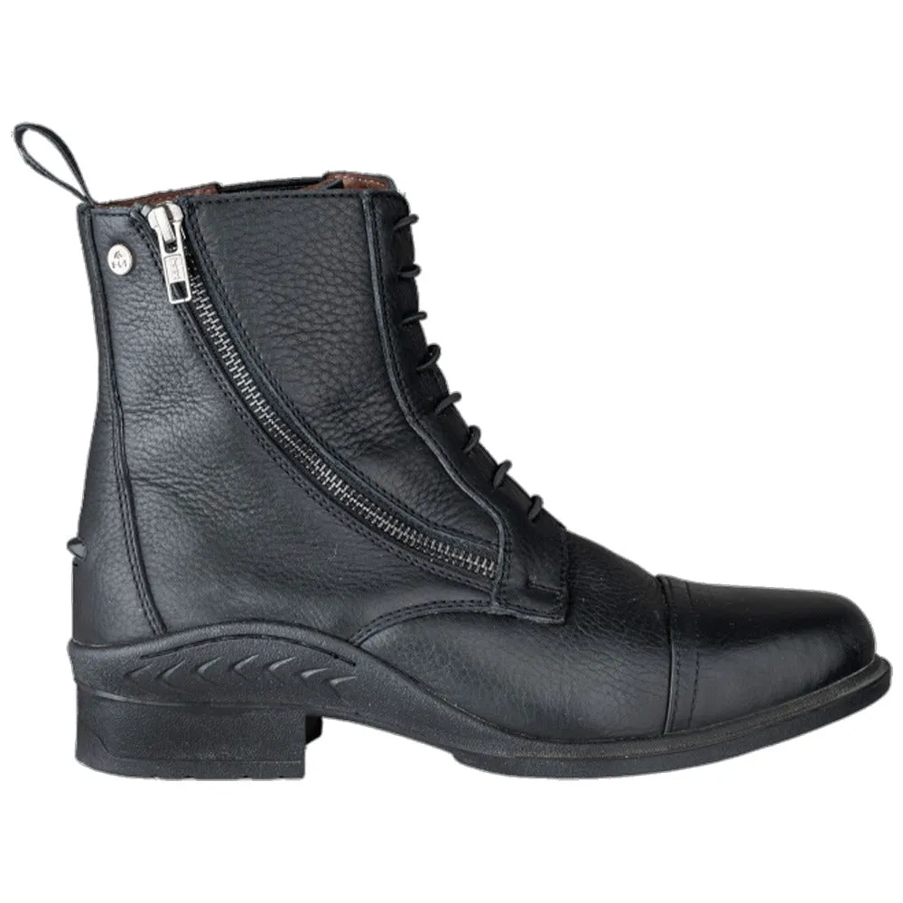 Newcastle Jodhpur Lace stivali equitazione pelle neri