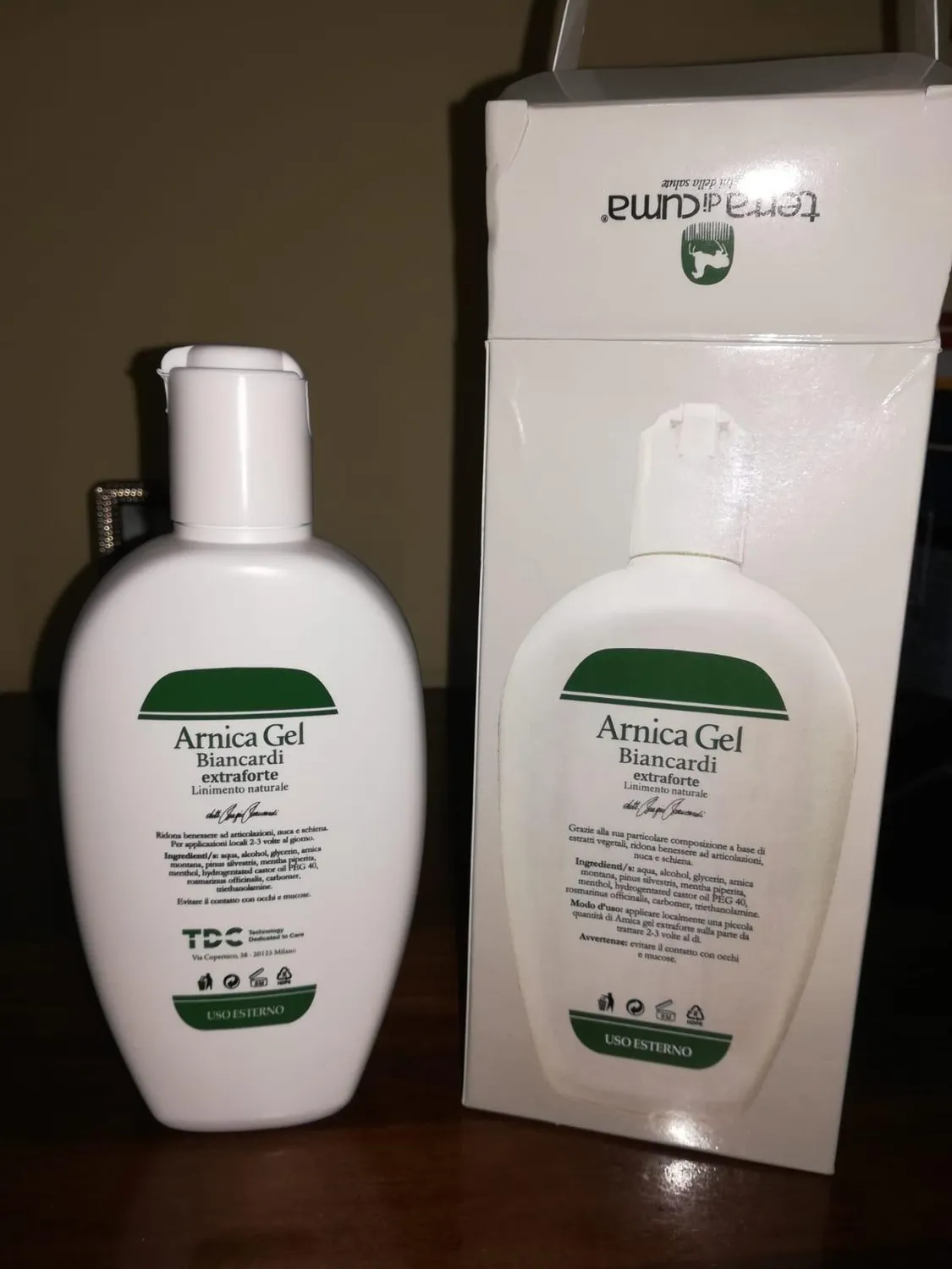Terra Di Cuma Biancardi Extraforte gel arnica 200ml menta