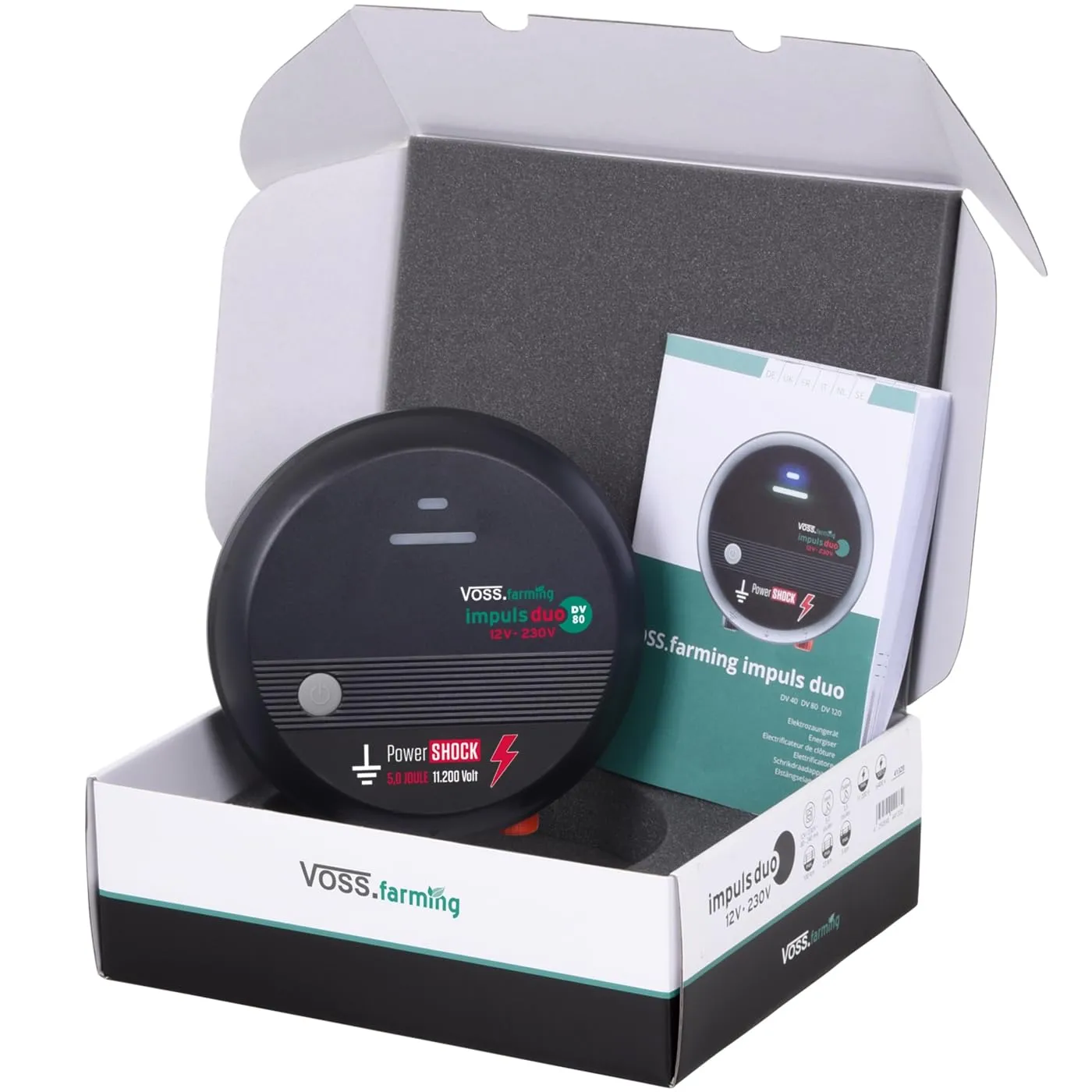 VOSS.farming Impuls Duo DV80 elettrificatore 12V/230V 11.200 V