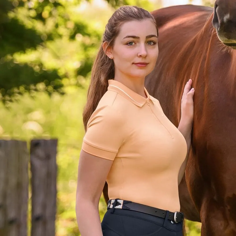 E·L·T Praga polo equitazione donna blu scuro