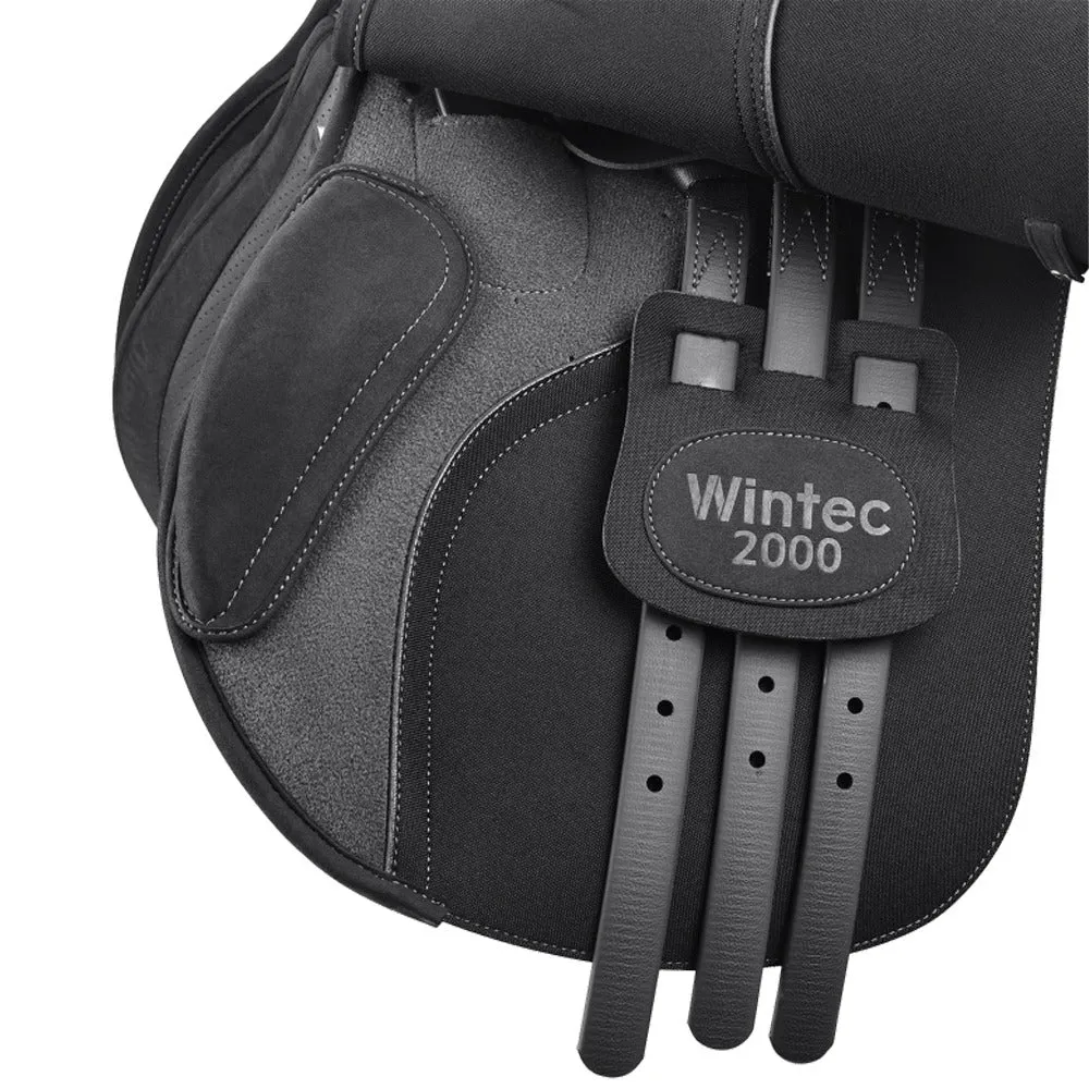 Wintec 2000 sella inglese garrese alto nera 17-17.5