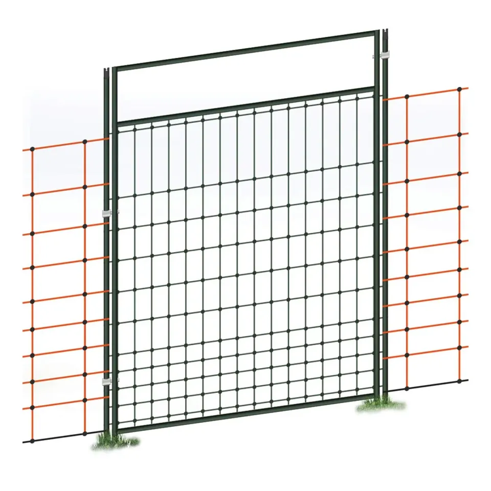 VOSS.farming Porta Rete Elettrificabile 125 cm Cancello 86 cm Set Completo